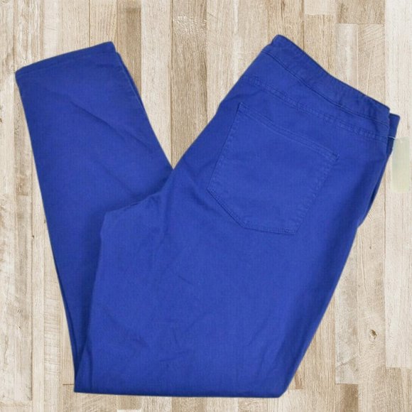 Arizona Jean Co Womens 19 Royal Blue Stretch Jeggings Pants NWT Cotton Blend - Picture 1 of 8